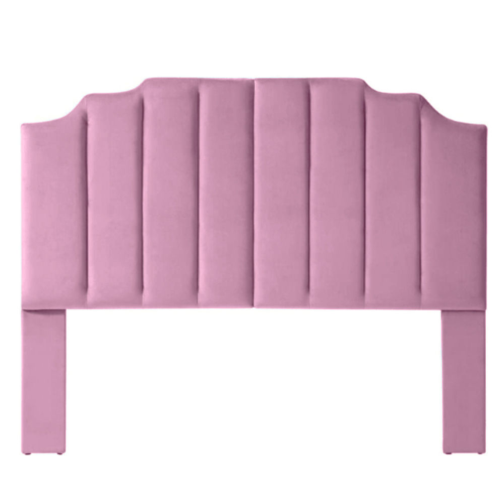 Seraphina Velvet Headboard Three Quarter Pink