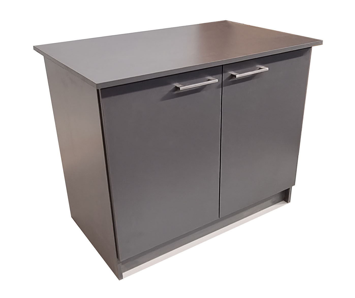 London 90cm 2 Shelf - 2 Door - Storm Grey