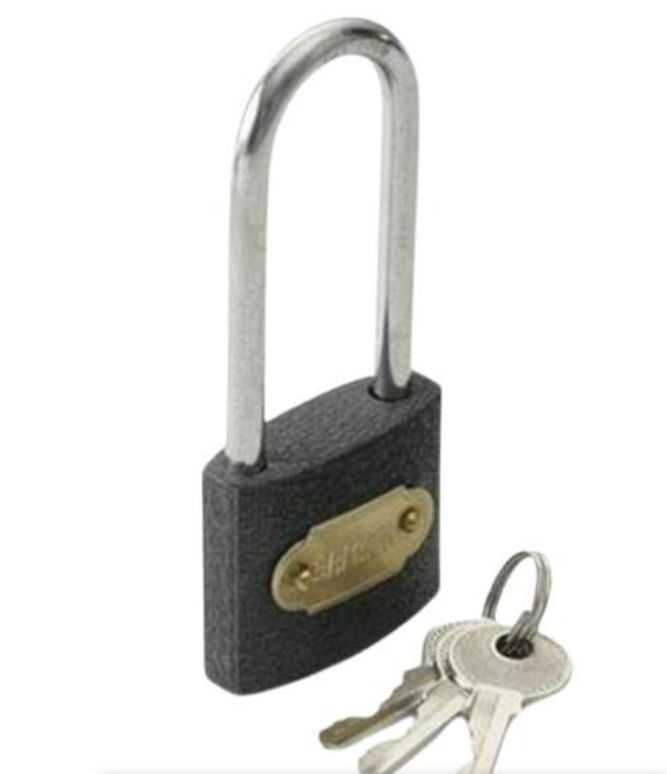 50mm Heavy Duty Cast Iron Padlock Outdoor Safety Security Lock 3 Keys