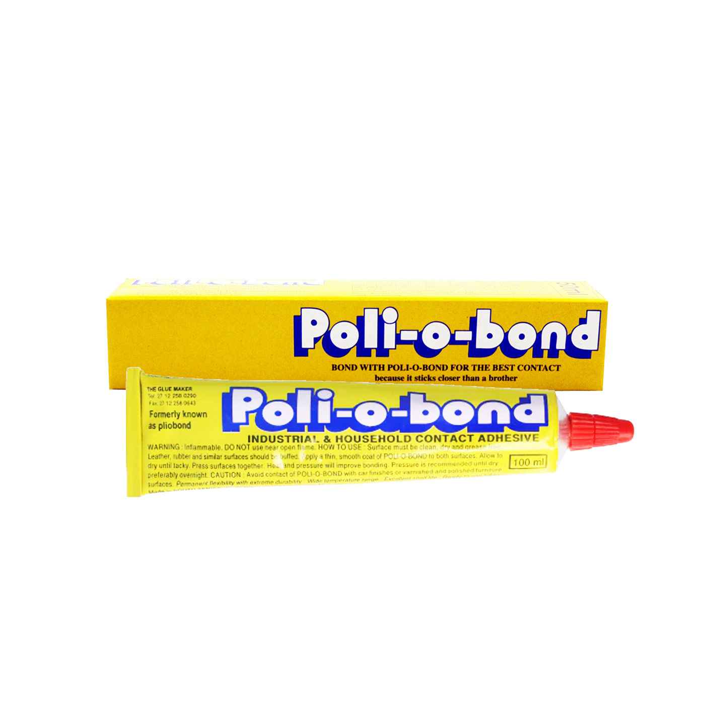 Poli-o-Bond - Contact Adh - 100ml - Tube - 4 Pack
