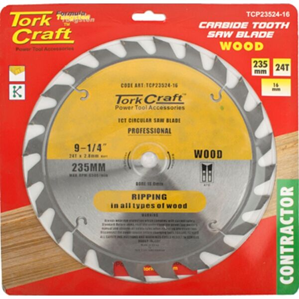 Blade Contractor 235 X 24T 16Mm Circular Saw Tct