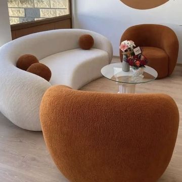 SWIVEL CHAIR SET WITH MODULAR COUCH