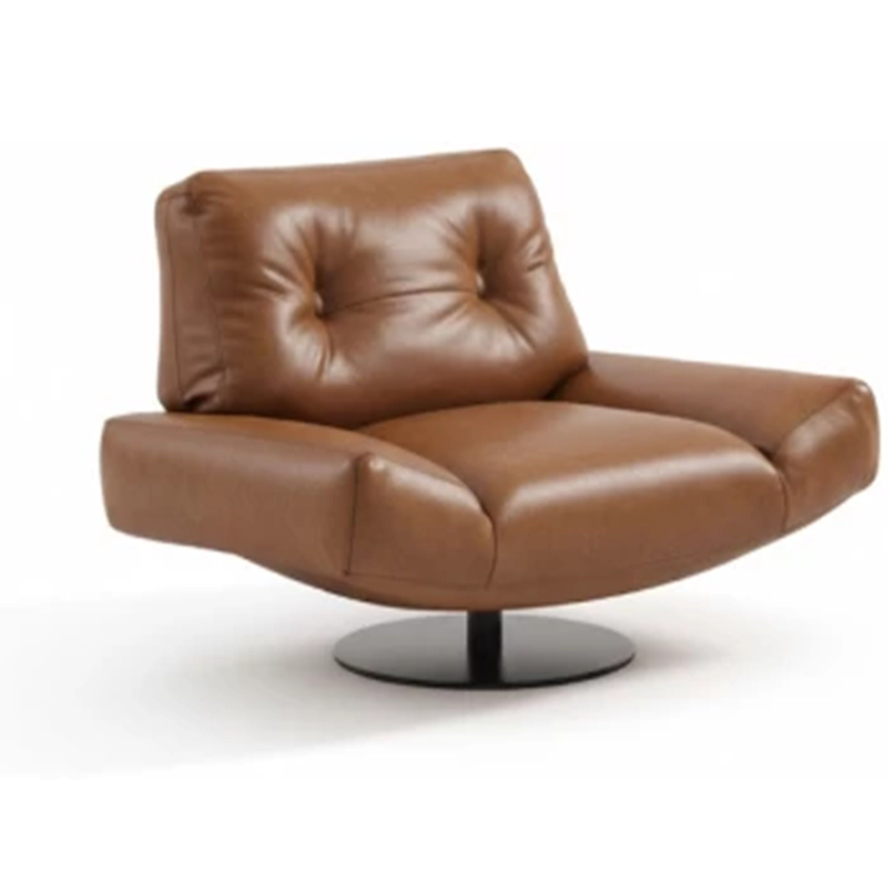 Madiega Furniture - Brown Tufted Lounge Chair