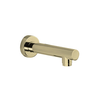 Devario Spout 180mm Round Brass - Brushed Gold