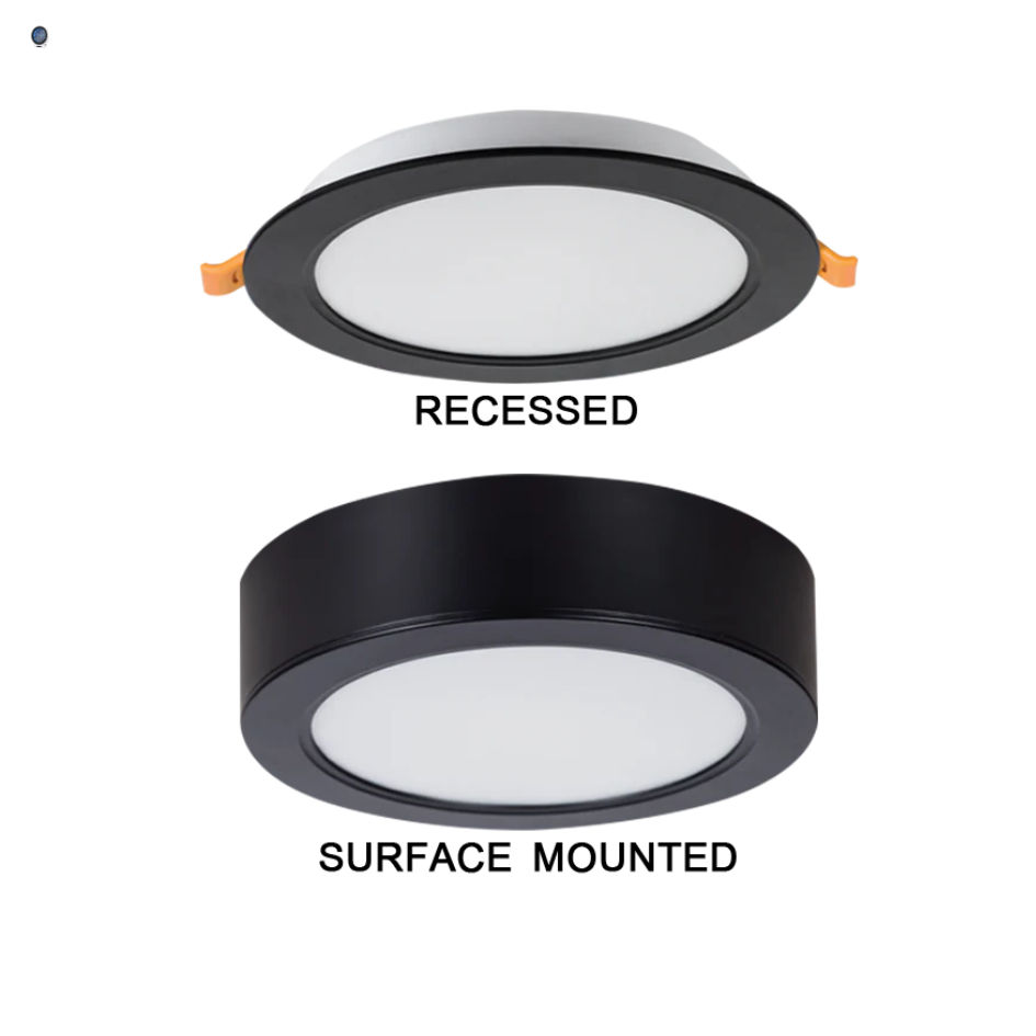 Polycarbonate 2 in one Design Surface Mounted or Recessed Fitting