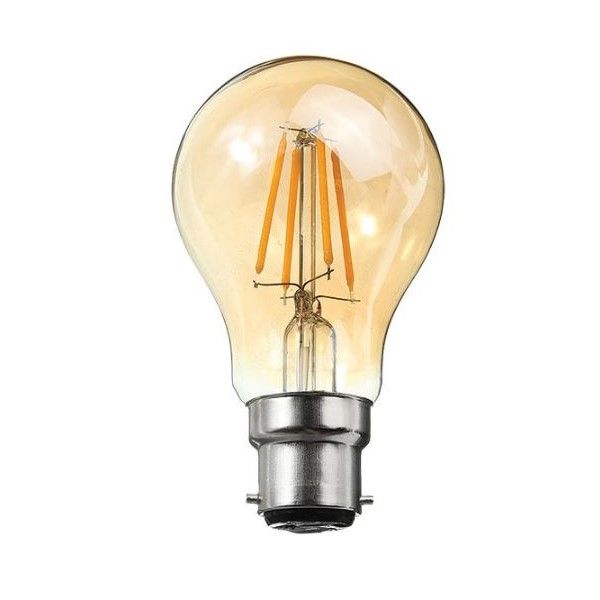 230VAC 2W A60 Long LED Lamp Dimmable B22 2200K