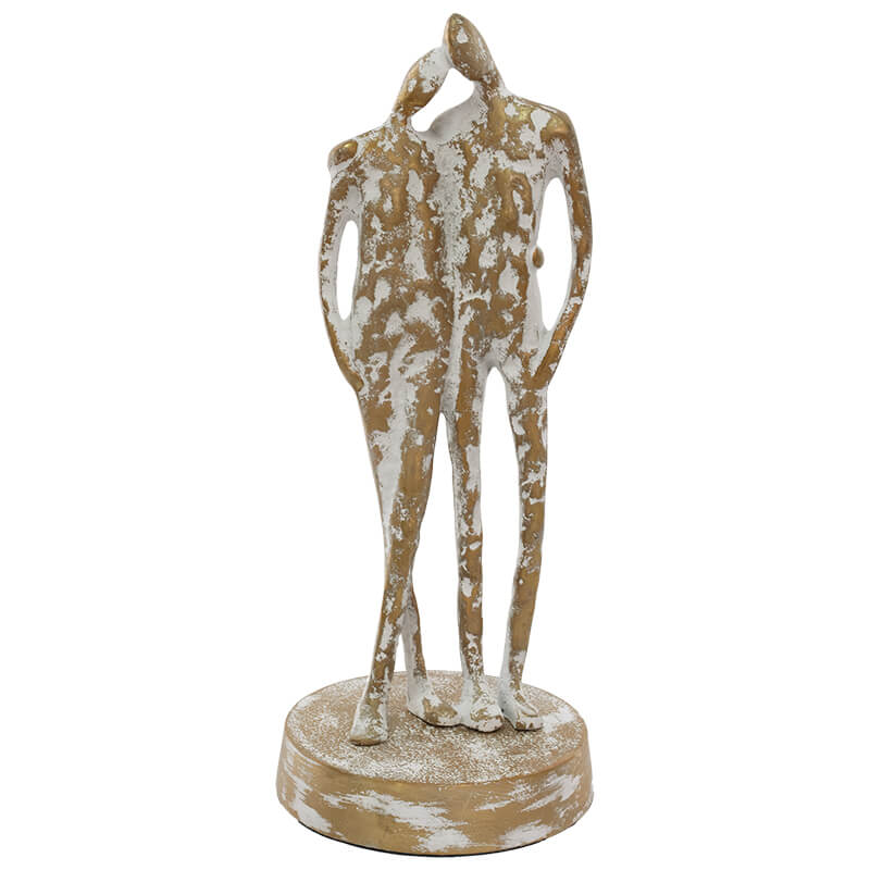 Abstract Embracing Couple Sculpture