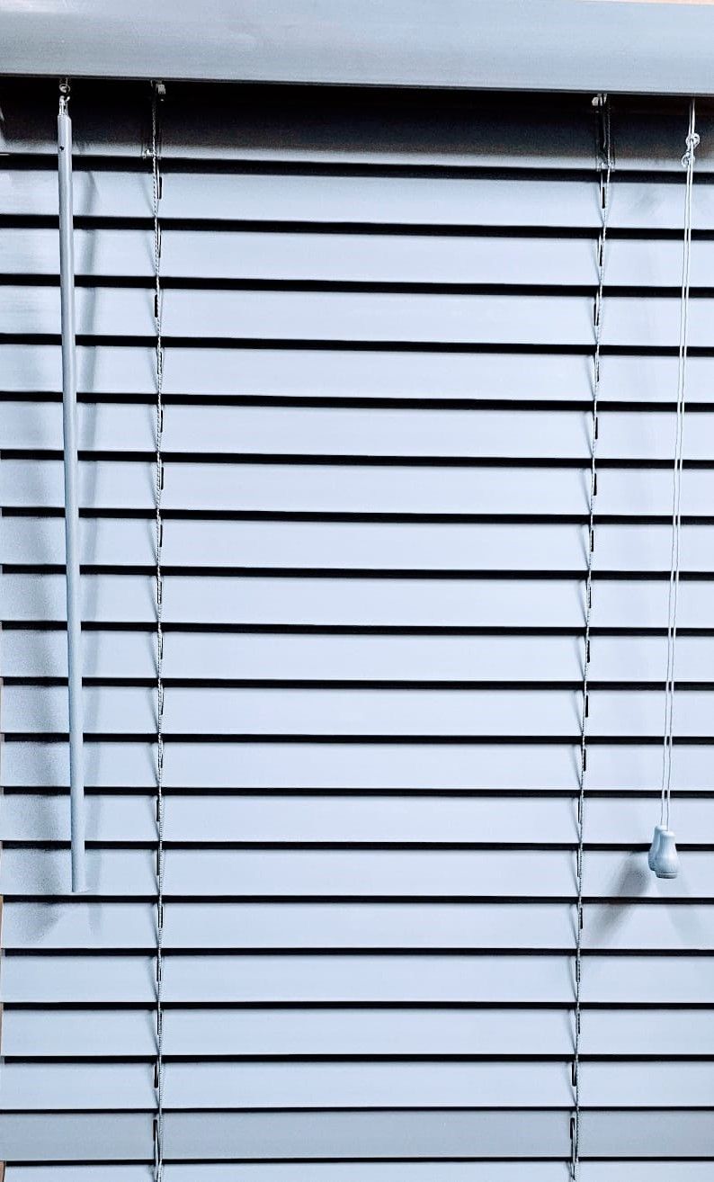 Homestar 50MM Fauxwood Blinds Pewter 100X120