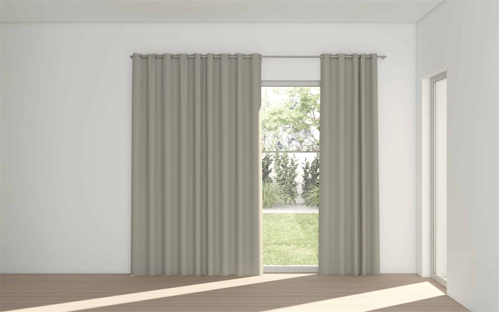 Stuart Graham Night Time Eyelet Curtains – Greystone 230cm (W) x 252cm (Drop)