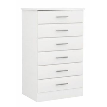 Lagos 6 Drawers Chest of Drawers White