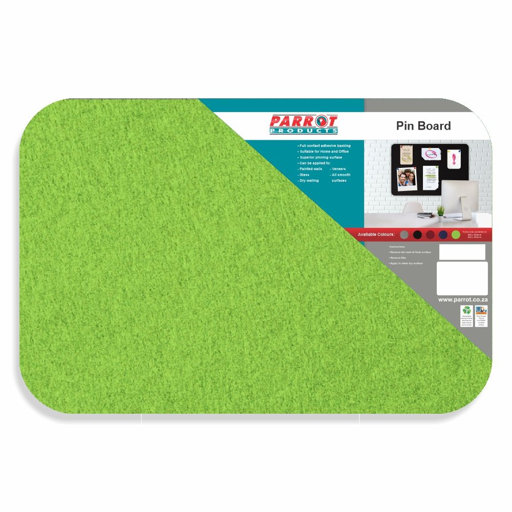 Adhesive Pin Board (No Frame - 900*600mm - Lime)