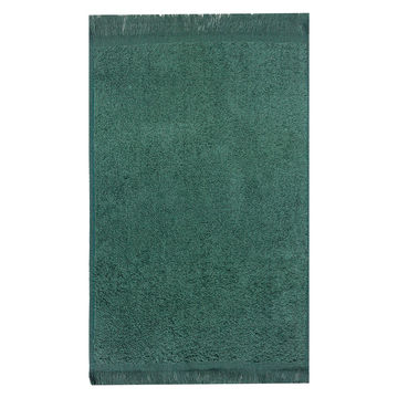 Bunty's Plush 380 GSM Terry Fringe Guest Towel - Hunter Green(1pc pack)