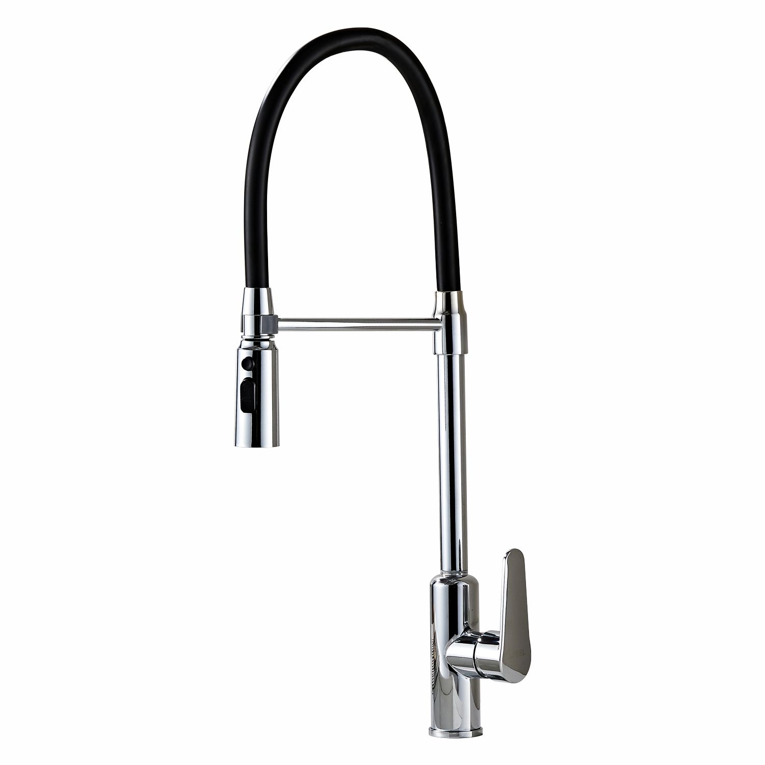 Kitchen Sink Faucet Mixer Tap 1006 Chrome with Black Neck