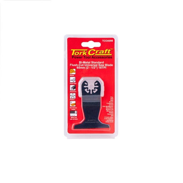 Tork Craft - Quick Change Flush Cut Universal Saw Blade 65mm - 2 Pack