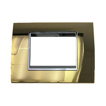 ACDC - Gewiss CHORUS LUX 3-Gang Cover Plate (Gold)