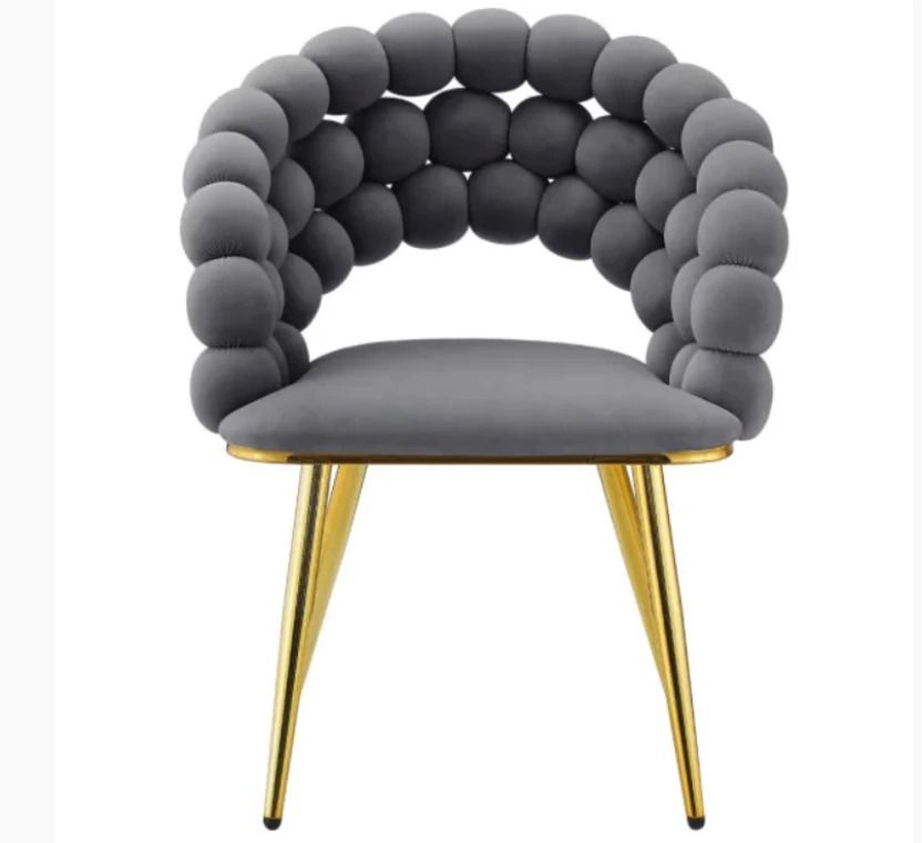 LBM Zoe Set of 2 Dinning Chair- Grey