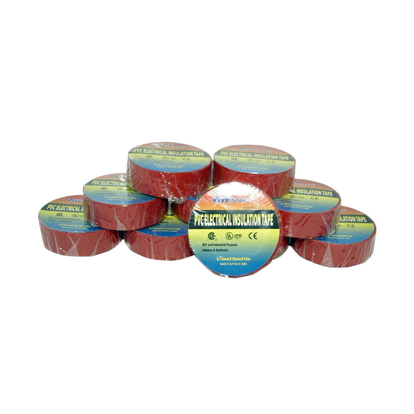 Insulation Tape 18Mmx10M Red