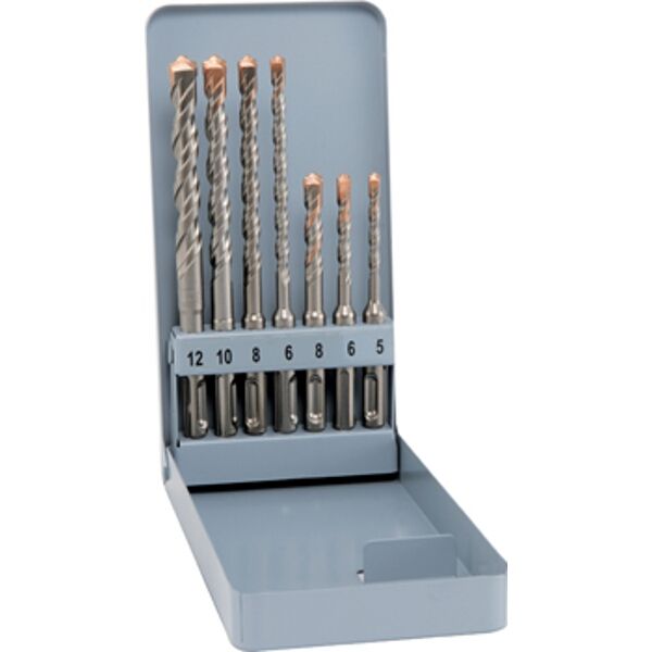 Sds Drill Bits 7 Piece Set In Metal Case