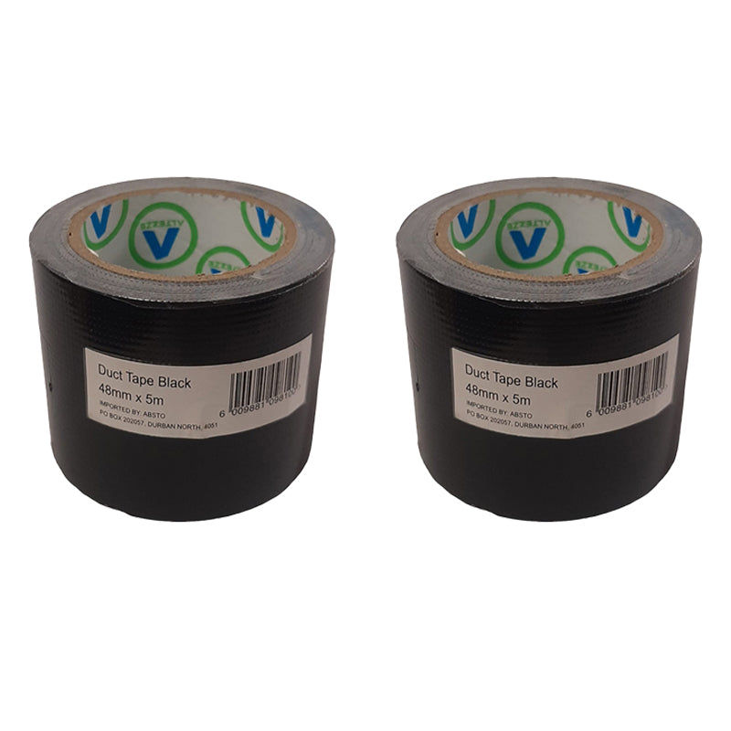 AVAST Duct Tape Black 48mm x 5m ( 2 Pack )