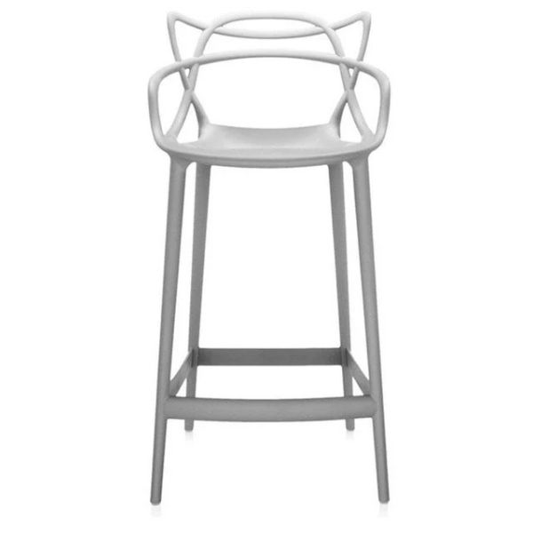 Elaris Masters Bar Chair White