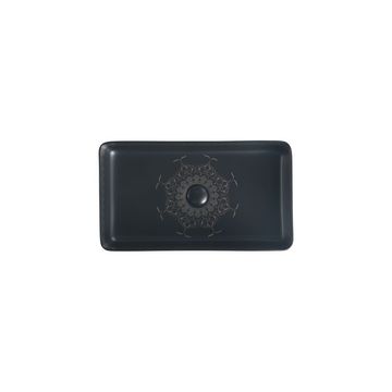 Counter top Ceramic Basin / table top - Kalina - Gloss Mat Black Square