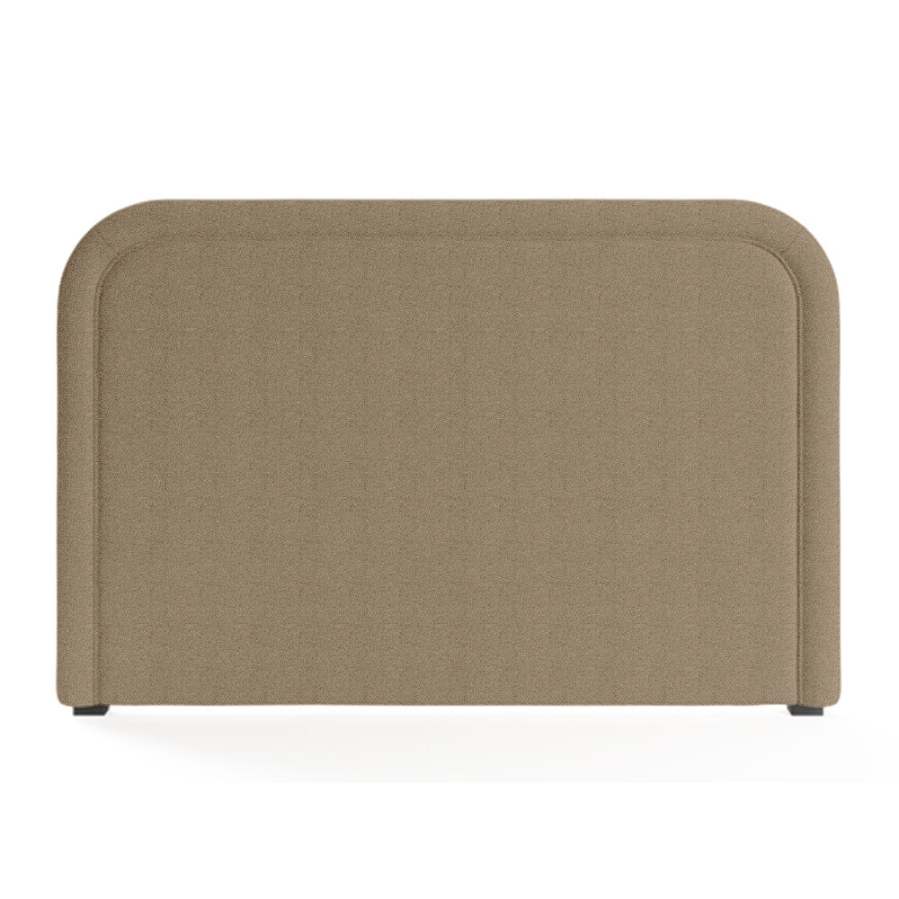 Bella Linen Headboard Fudge Queen