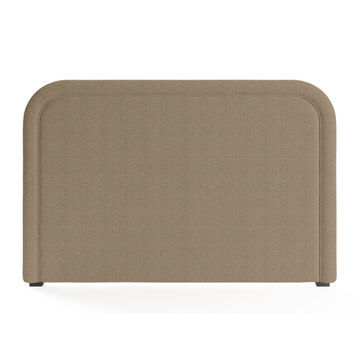 Bella Linen Headboard Fudge Queen