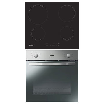 Candy 60cm Vitroceramic Hob & Static Oven Cooking Combo