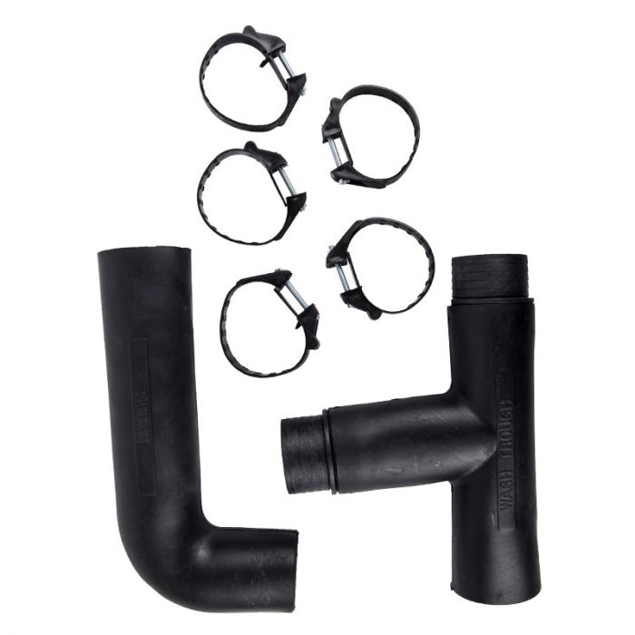Double Bowl Rubber Sink Trap - 38 x 300mm