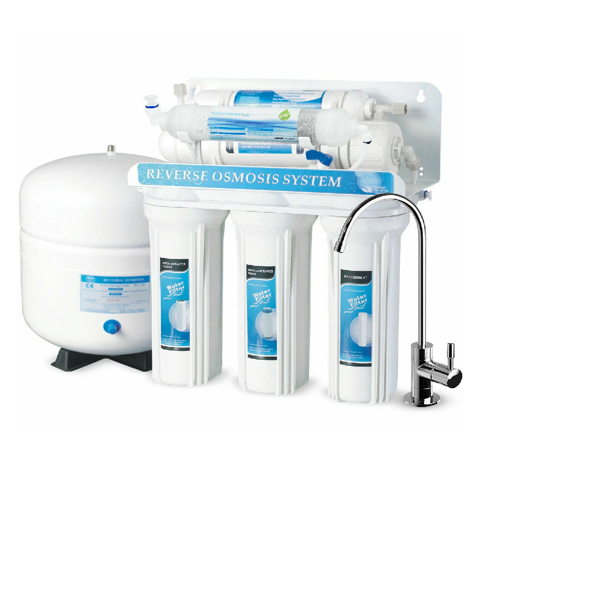 75 GPD Reverse Osmosis Water Filter System - Without Booster Pump