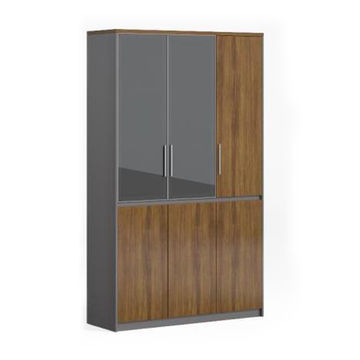 GOF Furniture - Arto 4 Storage Cabinet, Ebony