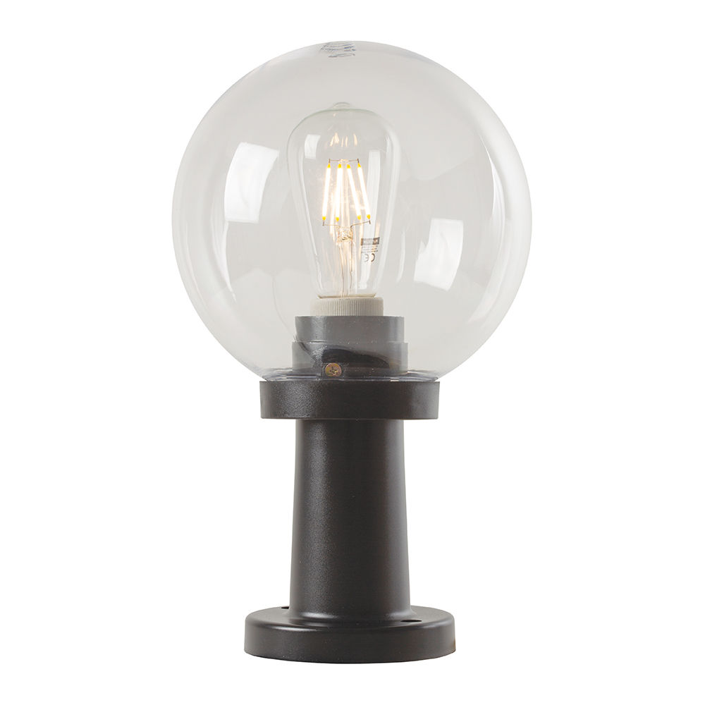 Eurolux - Outdoor 200mm - Bowl Fitting Pillar Mount - Clear