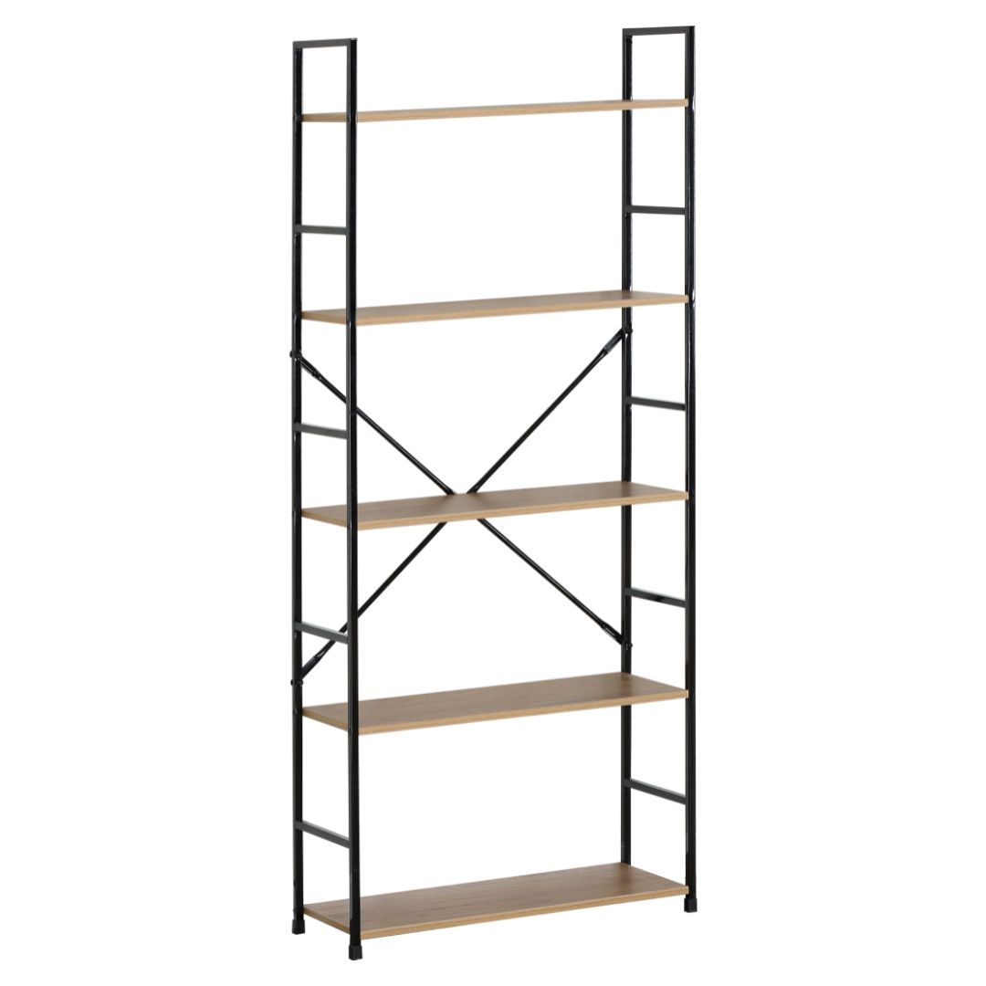 FDB Five Tier Shelf Wild Oak