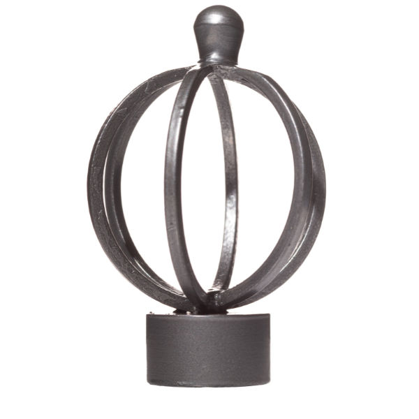 28MM BASKET FINIAL GUN METAL (2PCS)