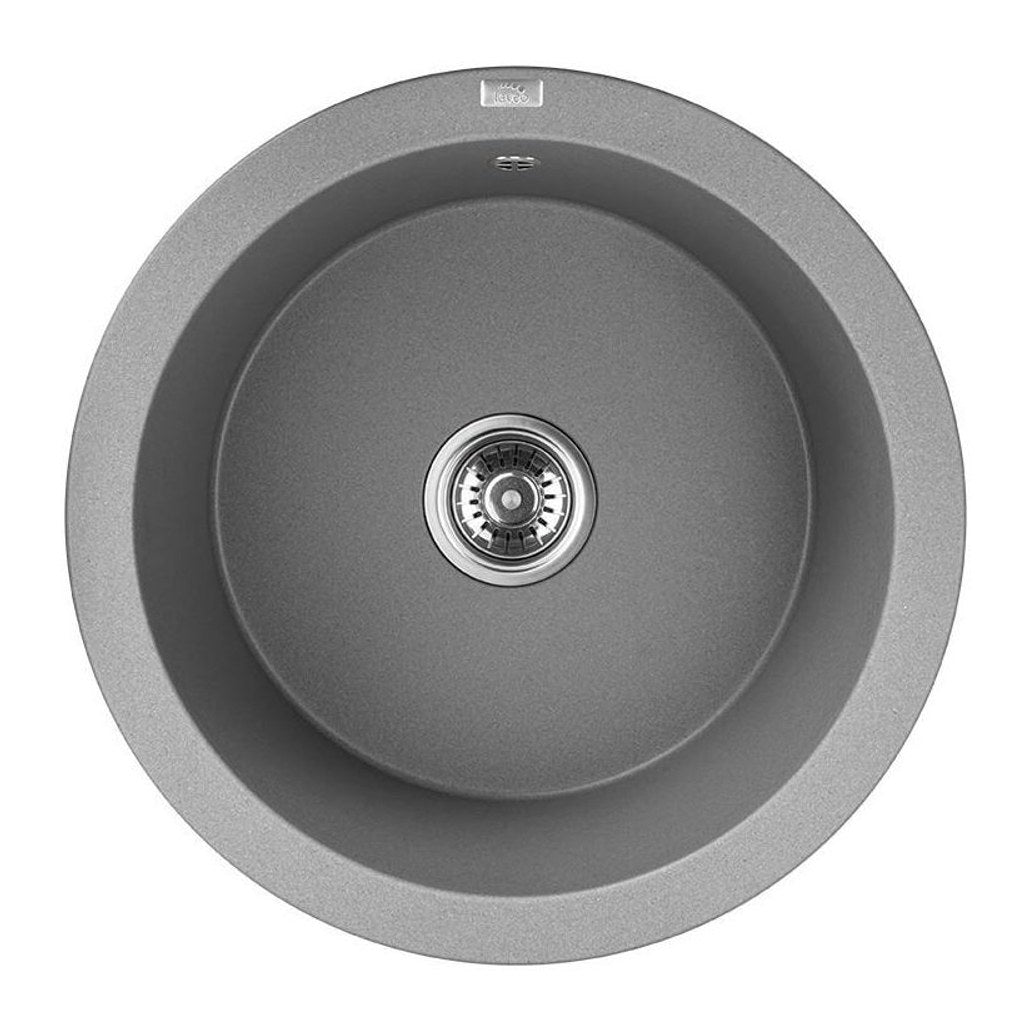Laveo Dafne 510 Granite Composite Kitchen Sink 1 Bowl - Grey