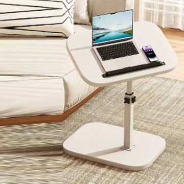 Adjustable side table (WHITE)