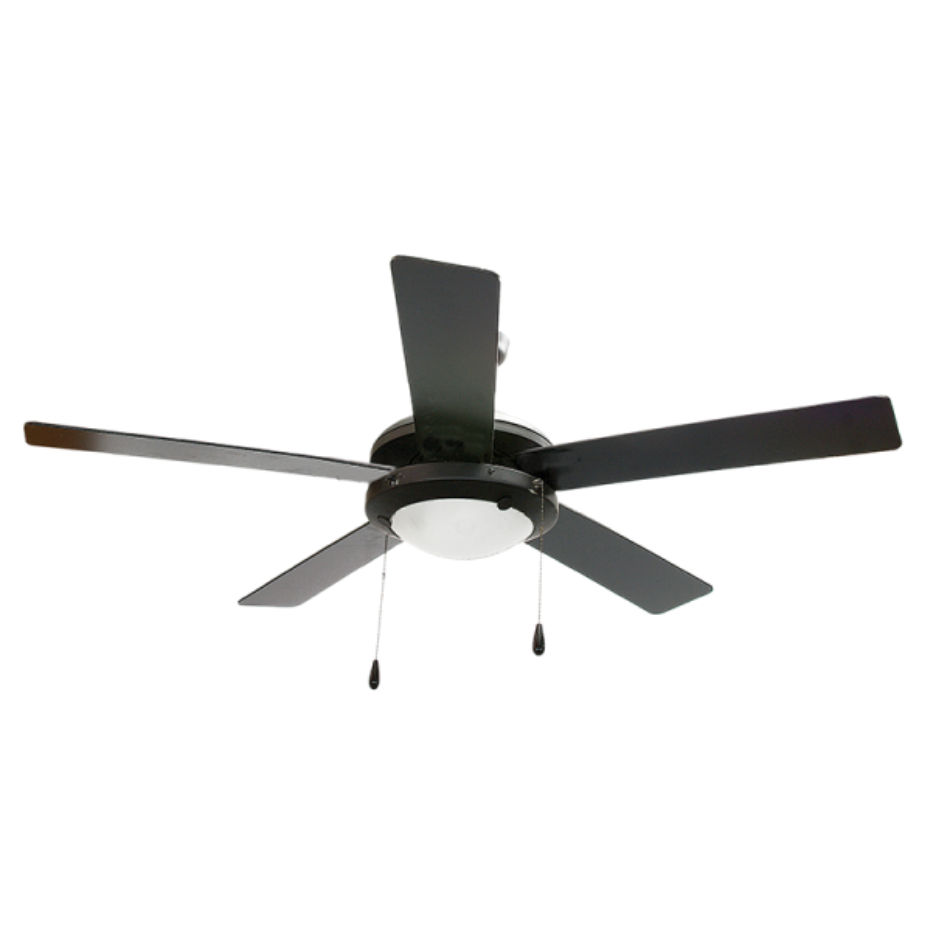 Ceiling fan with a light Black