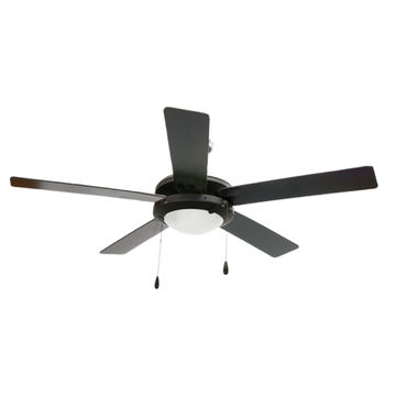 Ceiling fan with a light Black