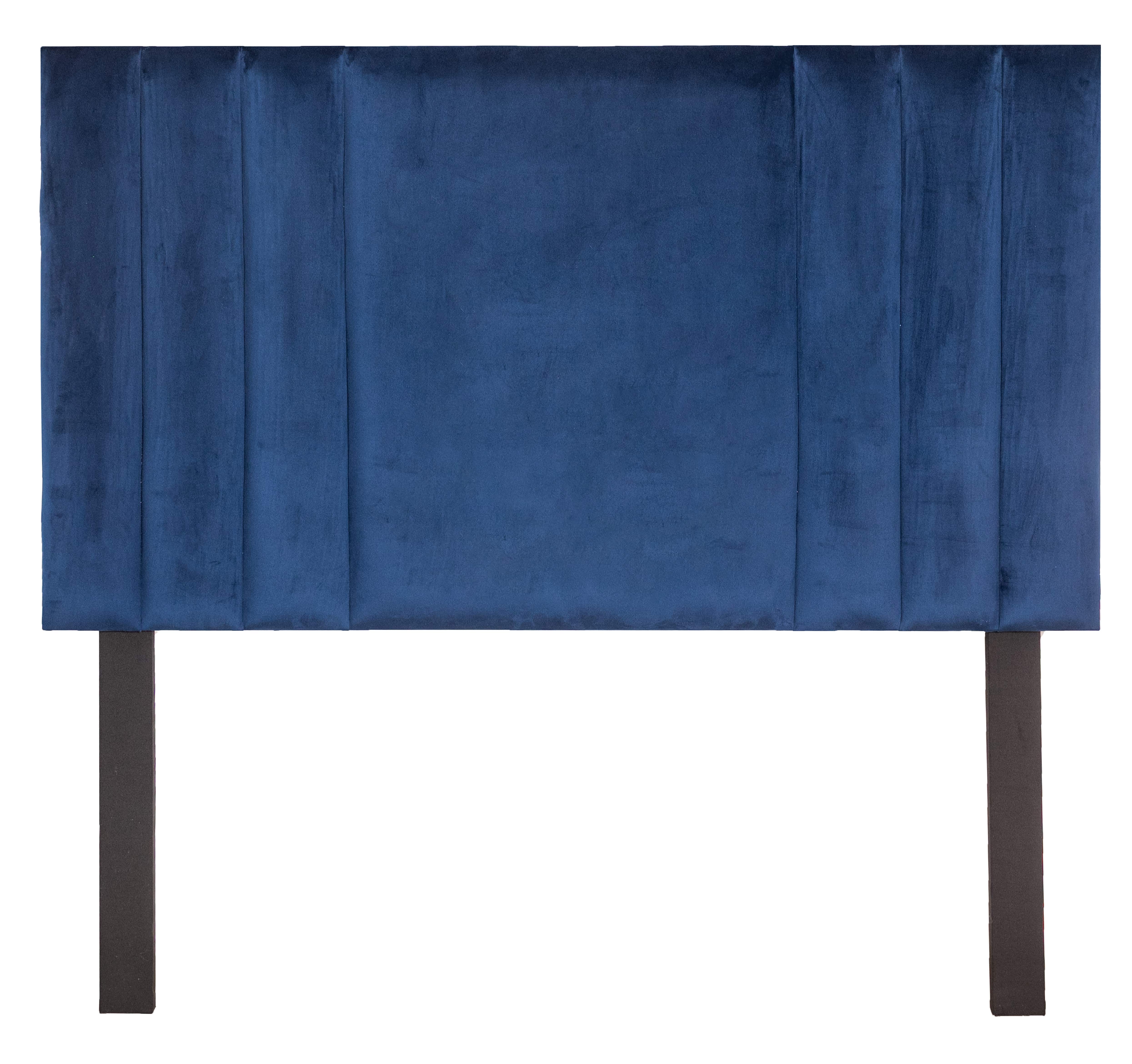 Emma Headboard - Blue Velvet - Single