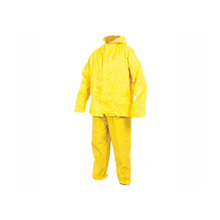Rainsuit Rubberised Nylon Xl Yellow