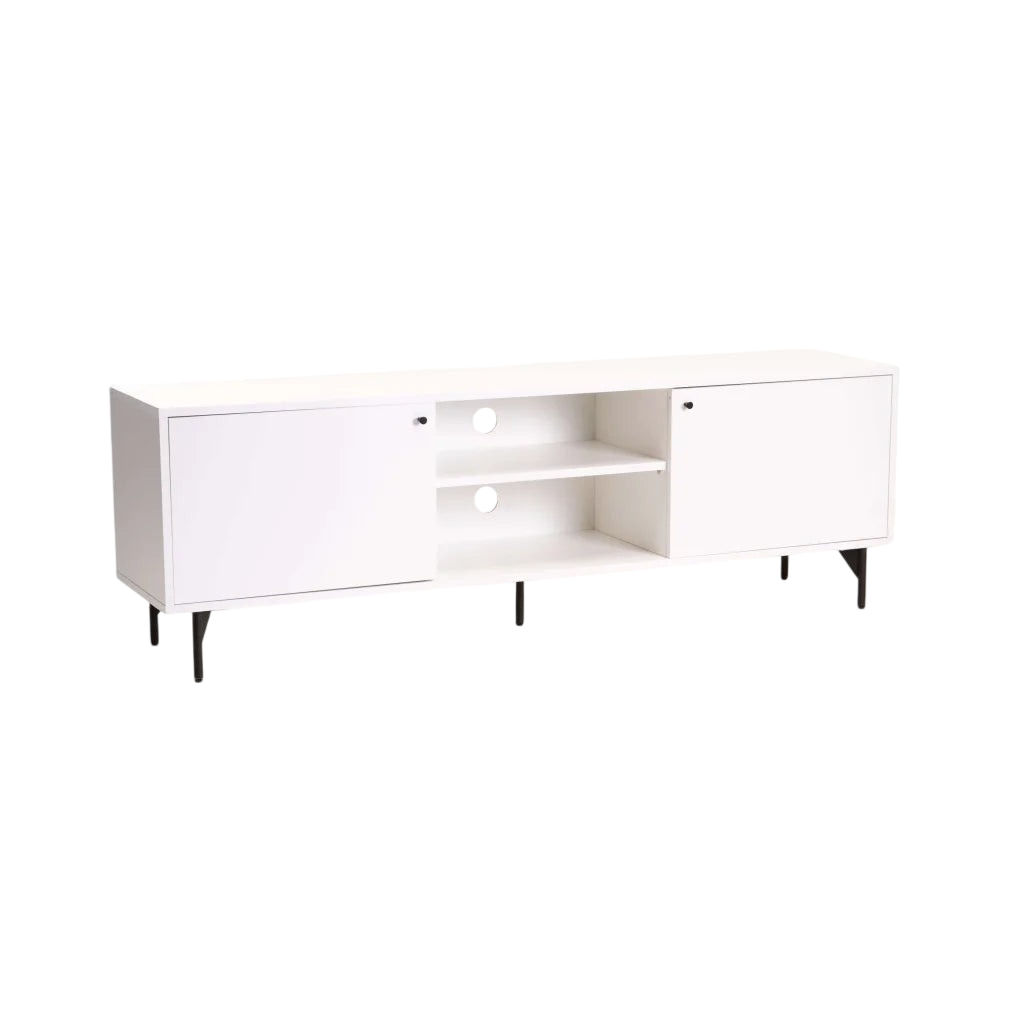 Vividitto - Hubbard 2 Door TV Unit - White