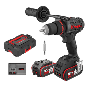 20V CORDLESS 140NM IMP. DRILL C/W CHARGER +2X4AH BATTERIES