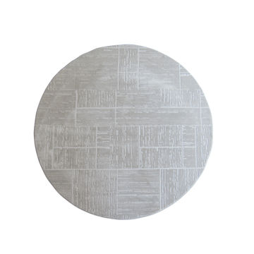 BK Carpets & Rugs – Modern Round  Rug   - Beige   - Cream  -  2m x 2m