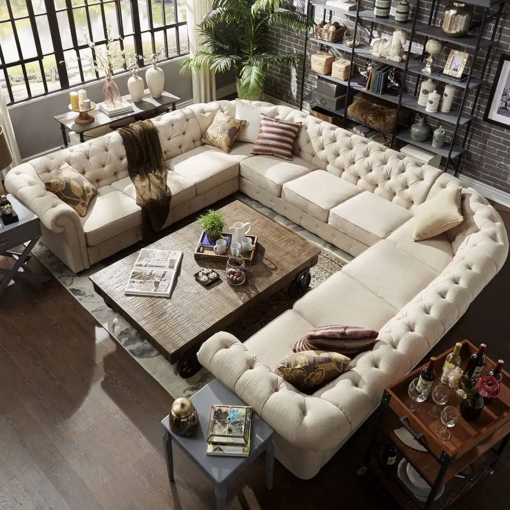 Lyn U-Shape Sofa 3 Free Cushions