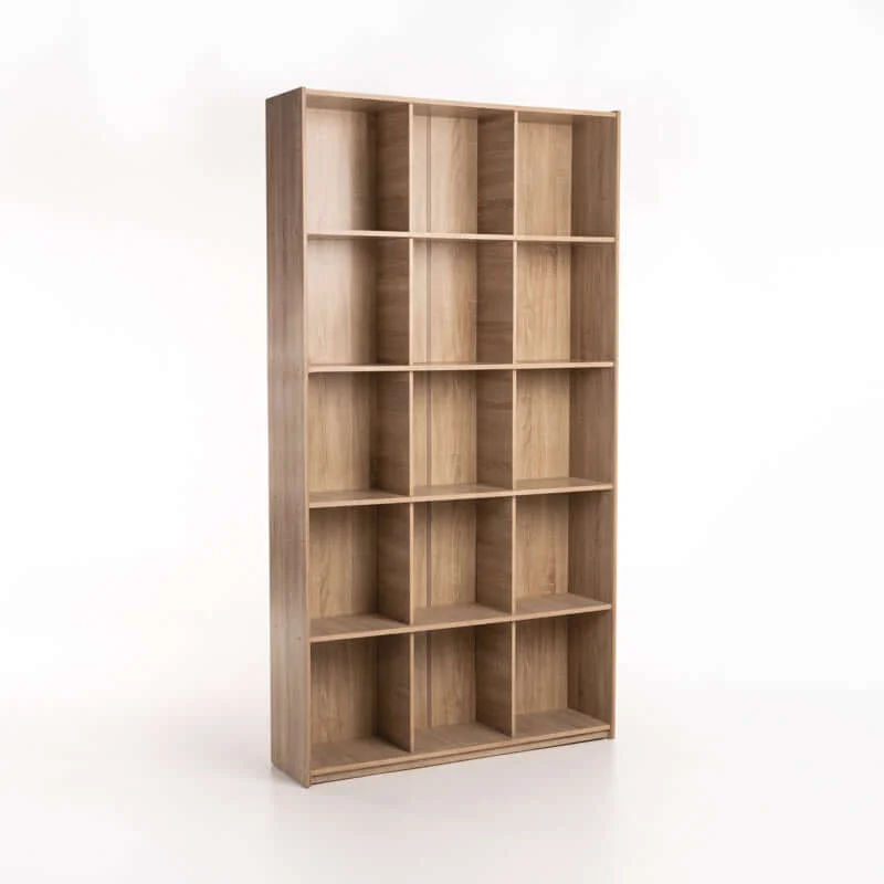 ECHO Bookcase BC15 Light Oak – Modern 15-Cube Storage Unit
