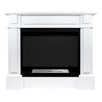 NOVAFLAME - COLOSSEUM VERONA FREESTANDING BIO-FIREPLACE - WHITE