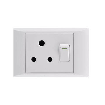Socket E/Mate 2 X4 Single 16 A White