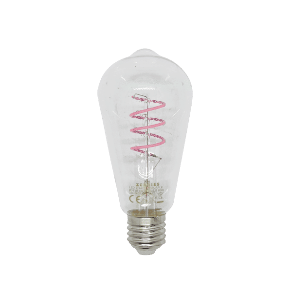 4W E27 Purple ST64 LED Filament