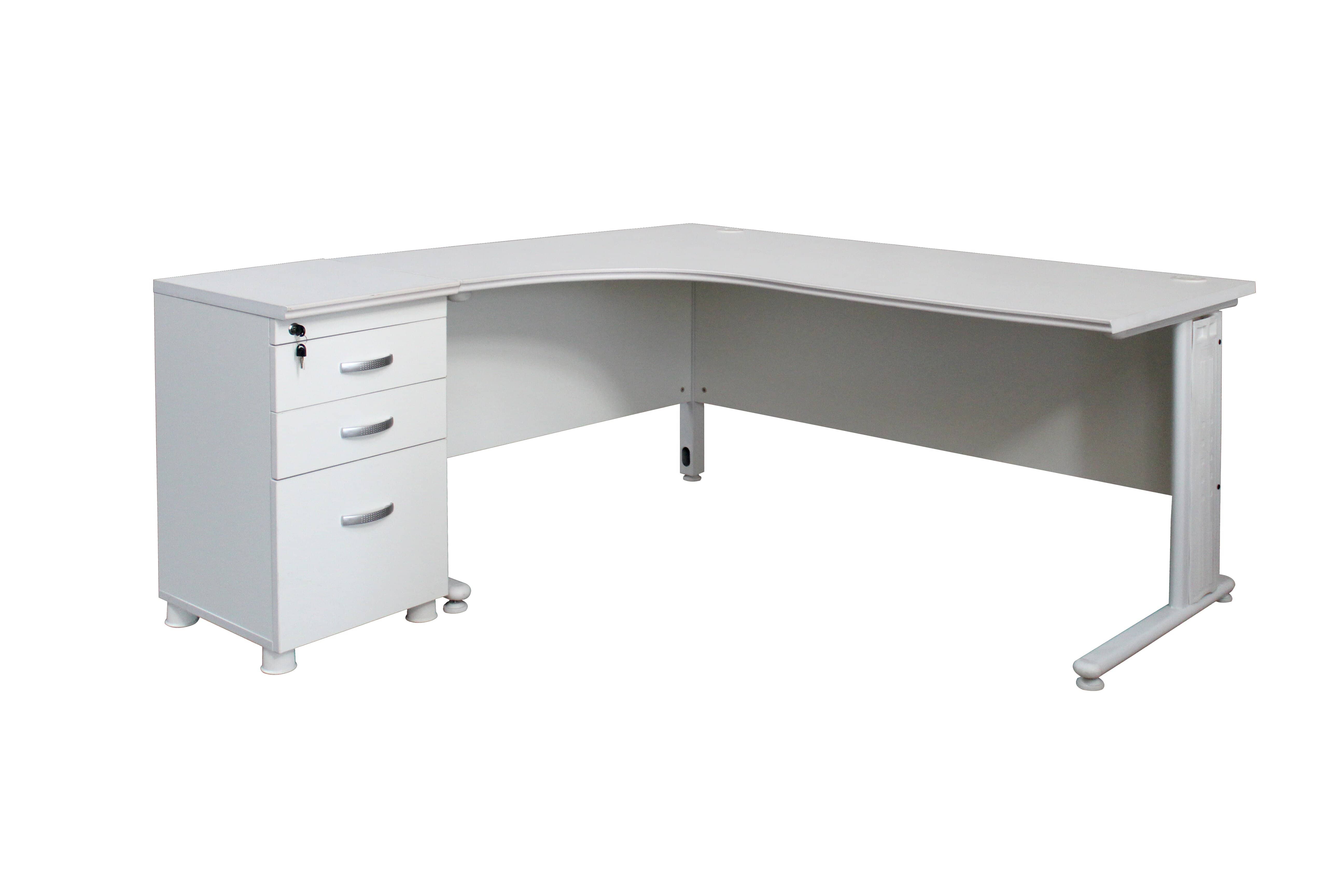 MaqelepoFurn - Ken Office Desk (White)