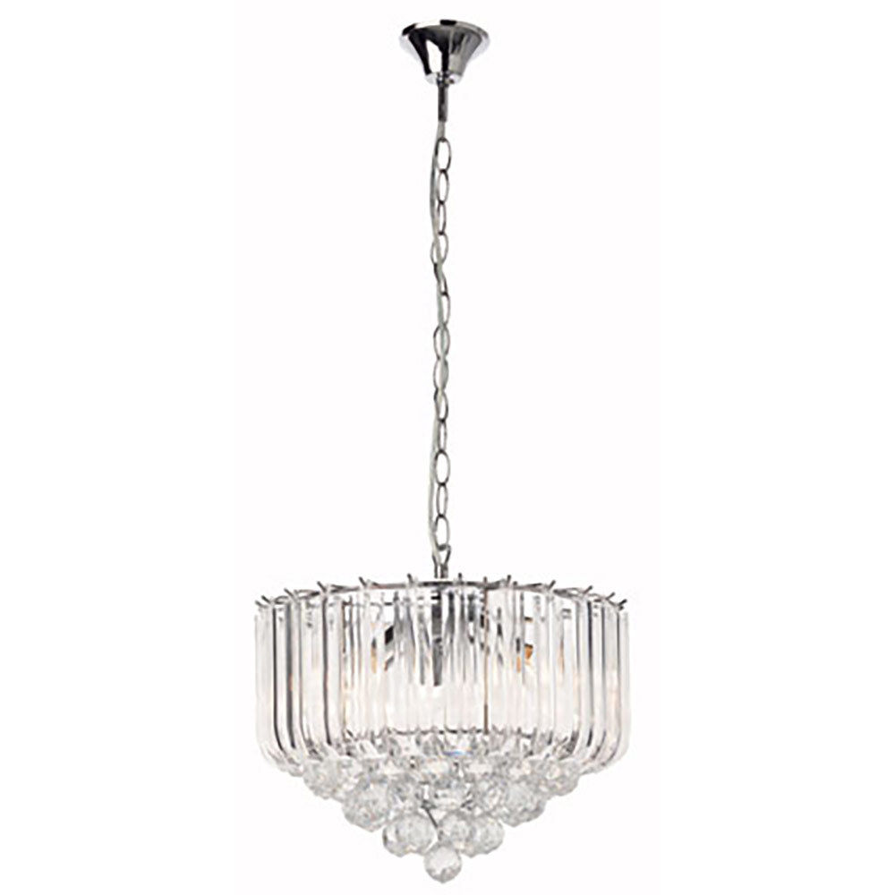 Otis - Acrylic - Chandelier - 415mm - Chrome